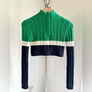 Garage Cropped Knit Sweater